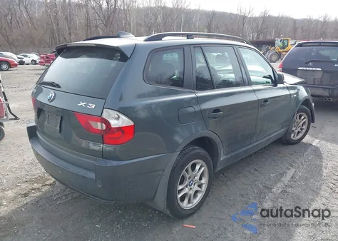 2004 BMW X3 2.5I z USA, uszkodzony, nr VIN WBXPA73484WC37928